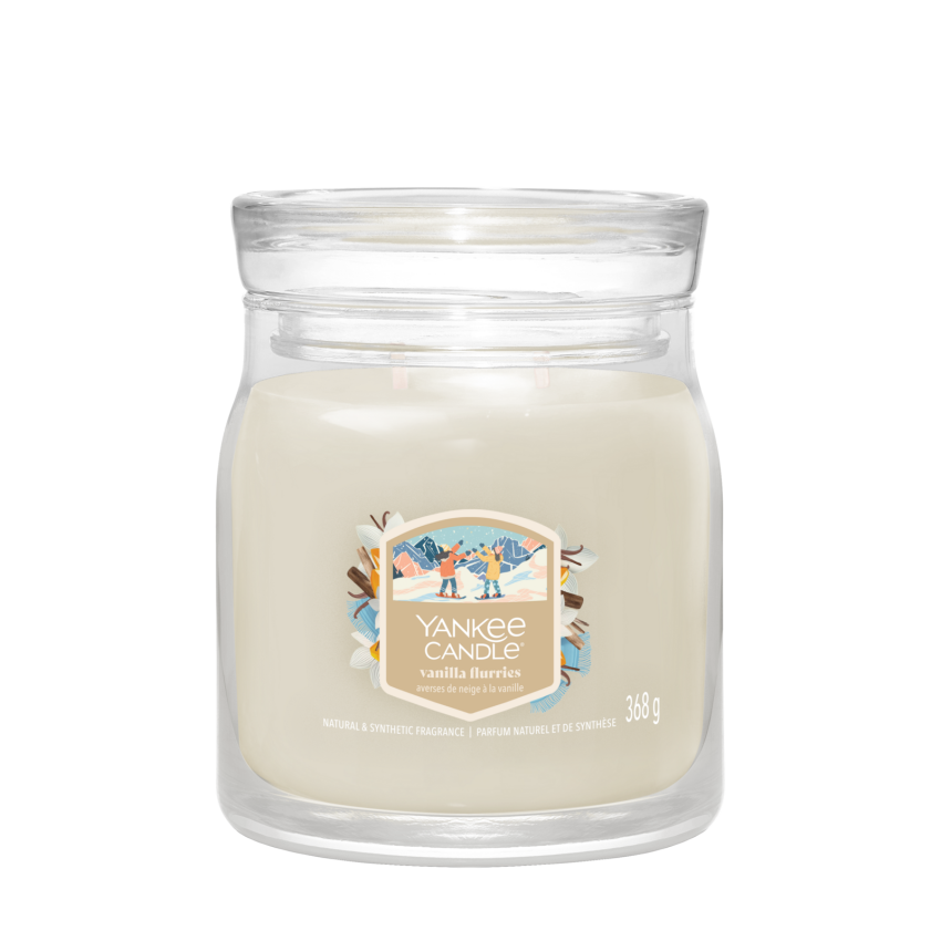 Vanilla Flurries Signature Medium Jar 368g 2-Docht